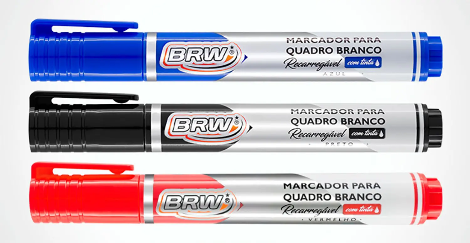 PINCEL MARCADOR QUADRO BRANCO RECARREGAVEL