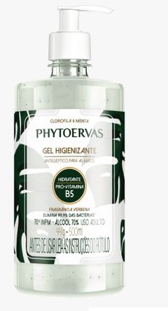 PHYTO GEL HIGIE CLOROFILA E MENTA 500ML