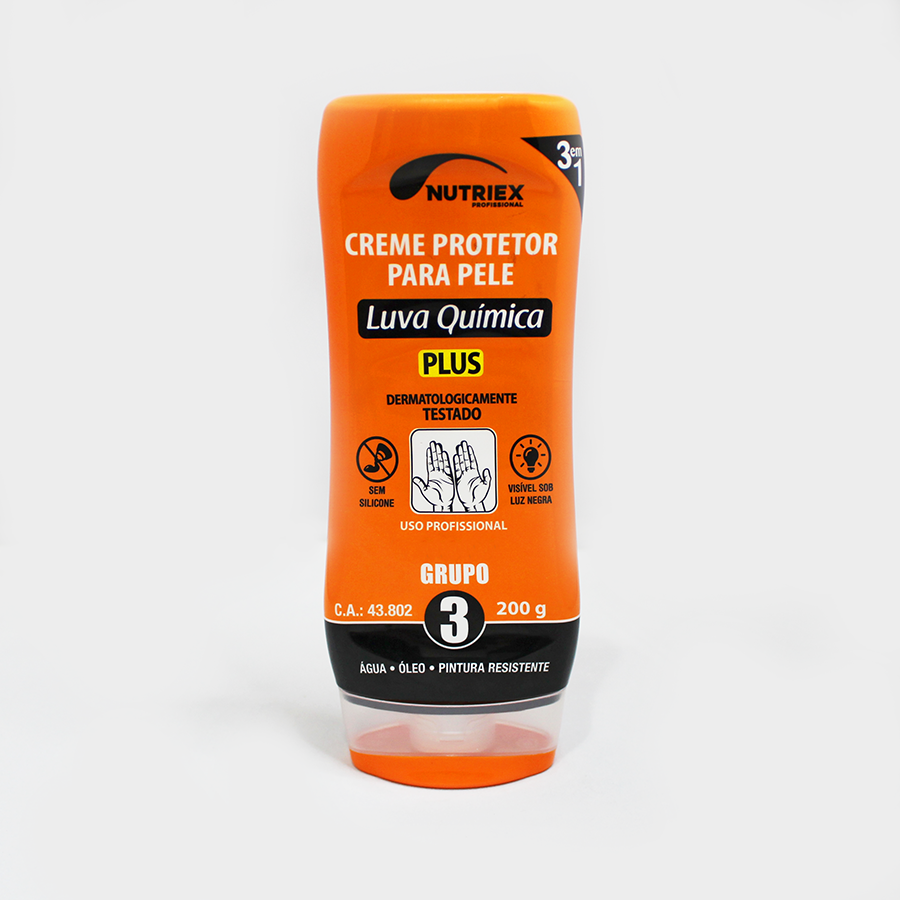 CR PROT PELE LUVA QUIMICA GR 3 PLUS FR 200G NUTRIE