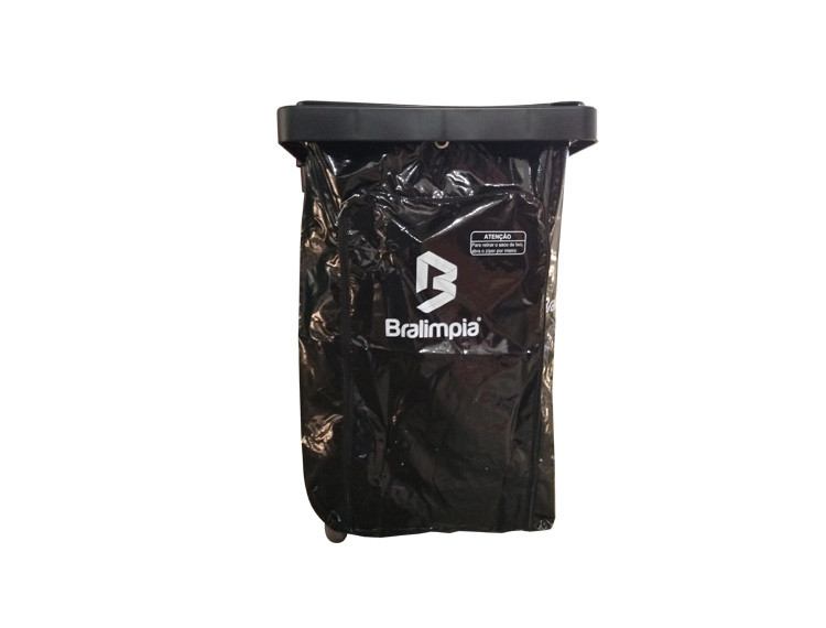 SACO BRALIMPIA PRETO C GRAVACAO - VENDA