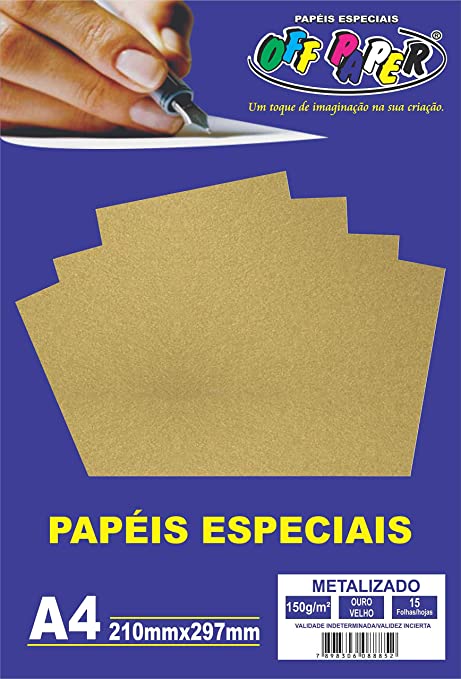 PAPEL METALIZADO OURO