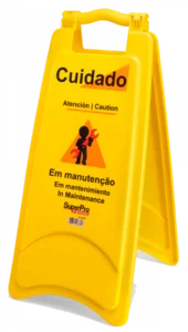 PLACA SINALIZADORA PISO MOLHADO 