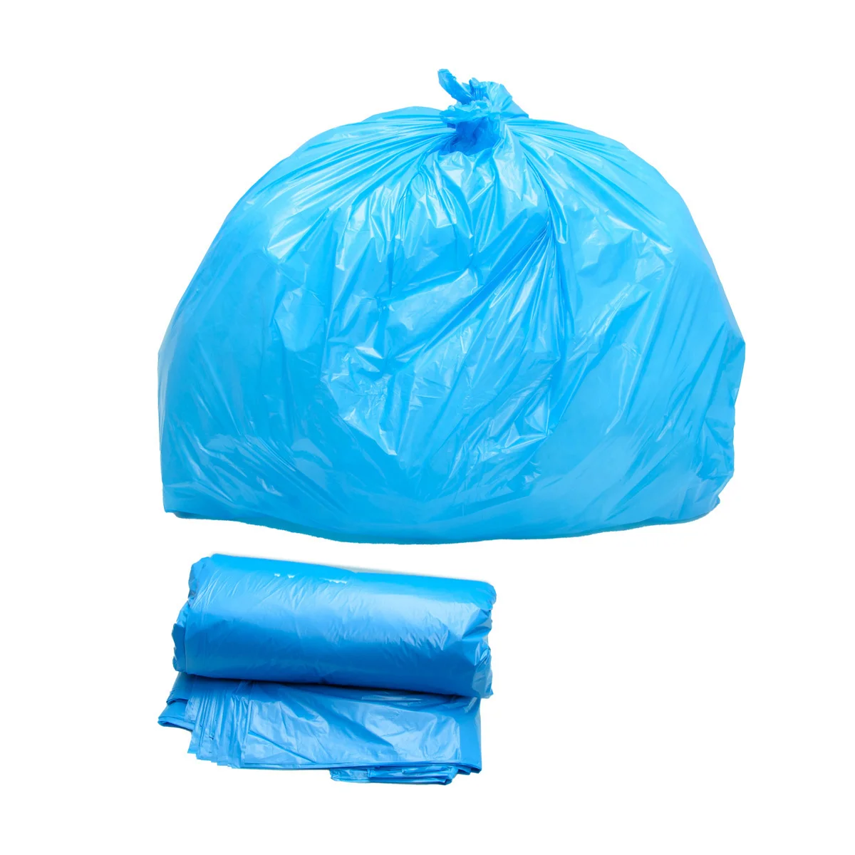 SACO PARA LIXO AZUL LISO