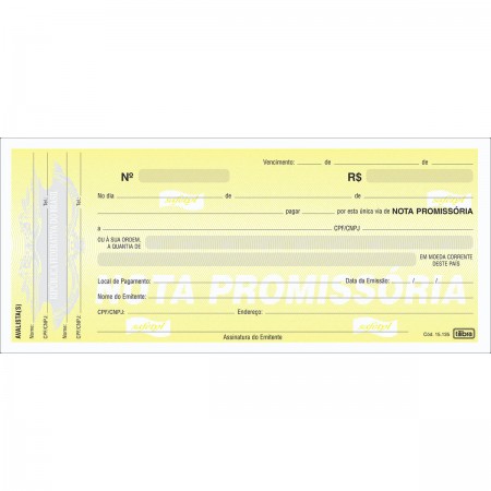 NOTA PROMISSÓRIA 148X64MM