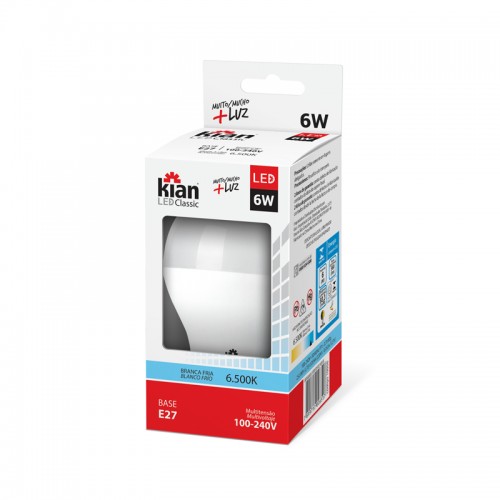 LAMPADA LED 6,0W INMETRO KIANC10