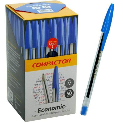 CANETA COMPACTAR AZUL
