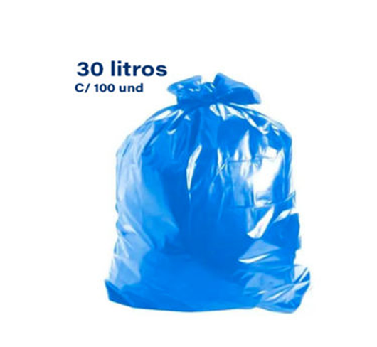 SACO P/LIXO FLIK AZUL 30LT (59X62X3)