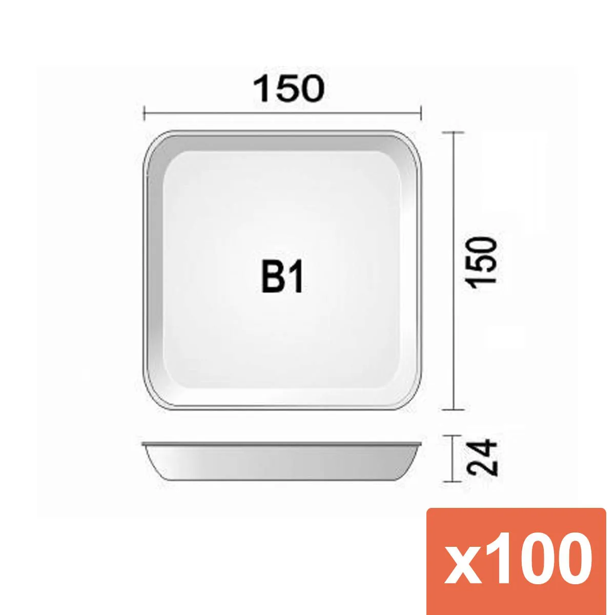 BANDEJA DE ISOPOR