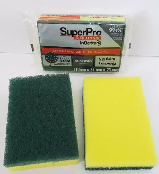 ESPONJA DUPLA FACE VERDE 9410