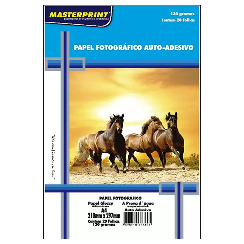 PAPEL A4 FOTO ADESIVO 130G 
