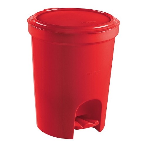 LIXEIRA COM PEDAL 13,5L RED