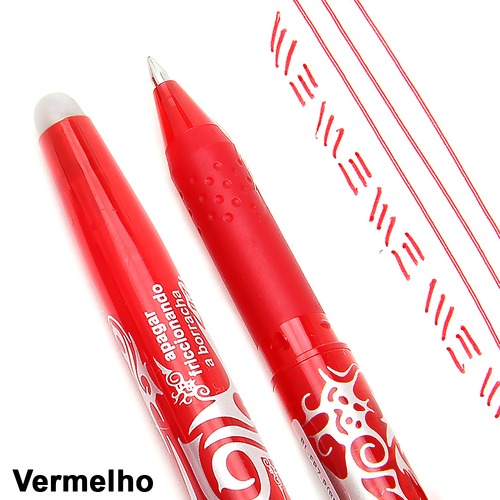 CANETA APAGAVEL PILOT VERMELHA 