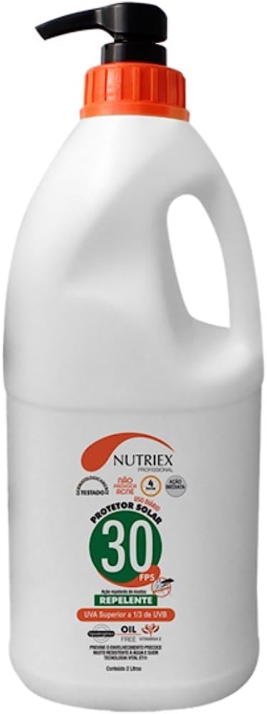 PROTETOR SOLAR 1/3 UVA C/ REPELENTE 2 L NUTRIEX