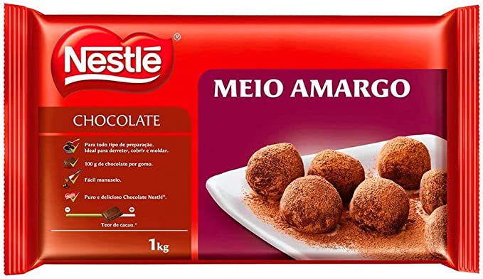 CHOCOLATE EM BARRA MEIO AMARGO 