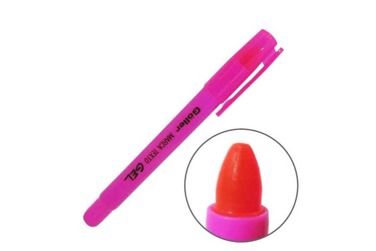 MARCA TEXTO GEL ROSA 