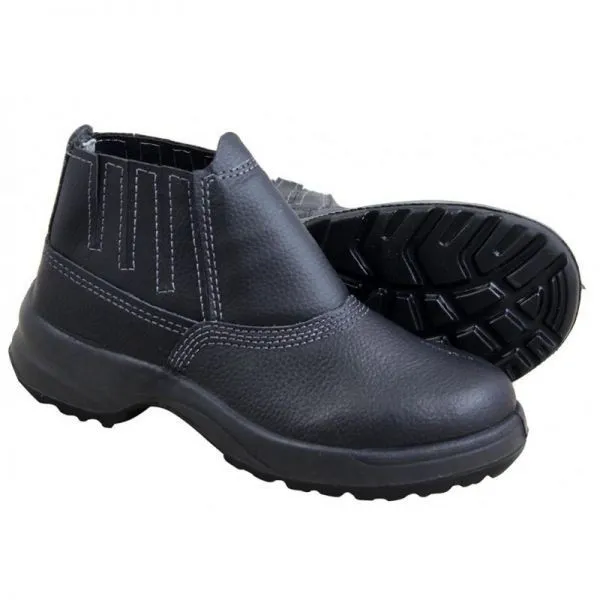 BOTA DE COURO C/BIQUEIRA DE AÇO 