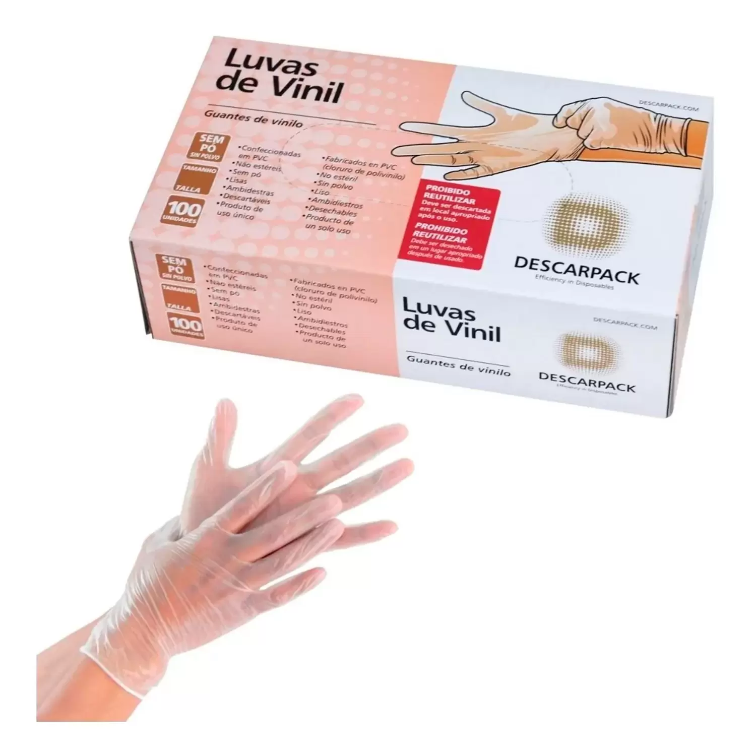 LUVA VINIL  M