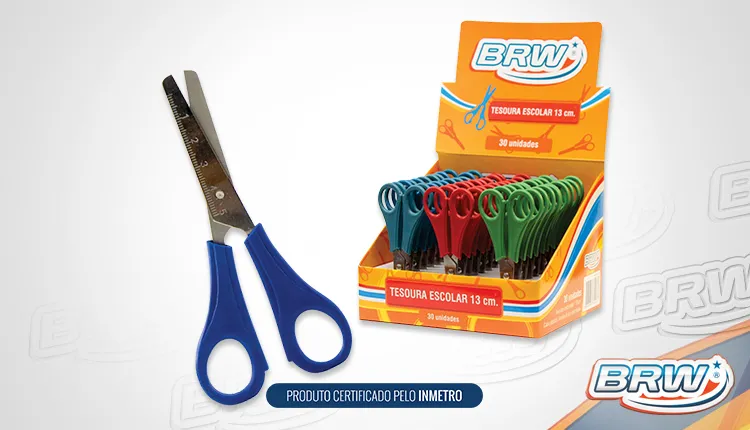 TESOURA ESCOLAR 13CM BRW