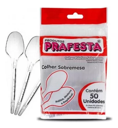 COLHERES DESCARTAVEIS SOBREMESA